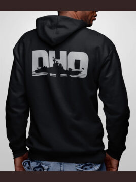 DHO Sweatshirt Siyah Fermuarlı