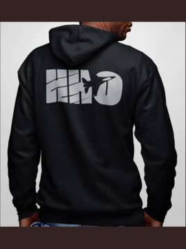 HHO Sweatshirt Siyah Fermuarlı
